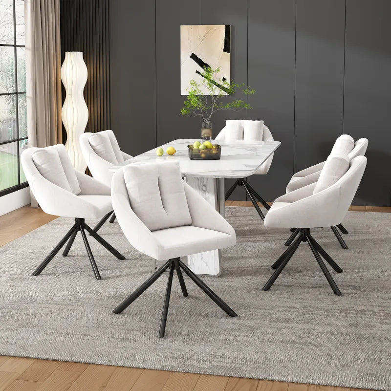 Chaises pivotantes velours, lot de deux